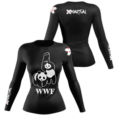 Panda Chair Shot Women’s BJJ Rash Guard XMARTIAL