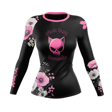 Pink Belt Assassin Women's BJJ Rash Guard XMARTIAL