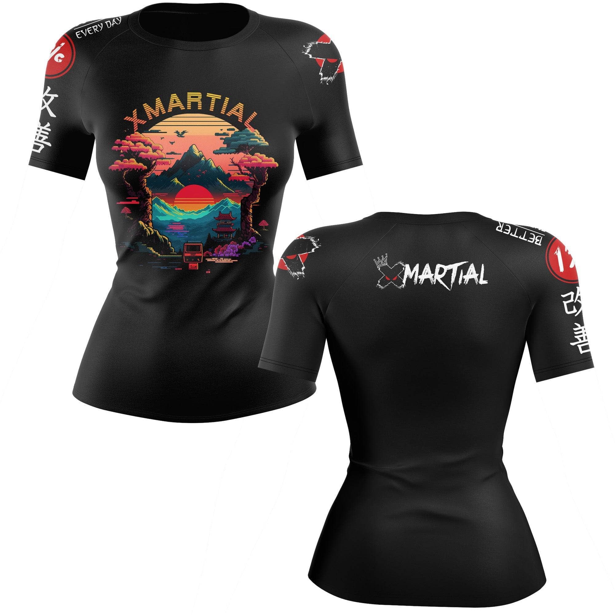 Pixel Peak Women's Rash Guard XMARTIAL