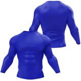 Premium Long Sleeve Blue Compression Shirt XMARTIAL