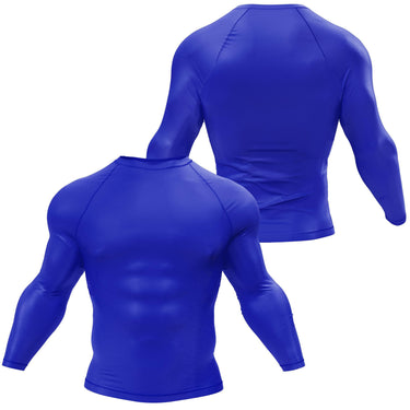 Premium Long Sleeve Blue Compression Shirt XMARTIAL
