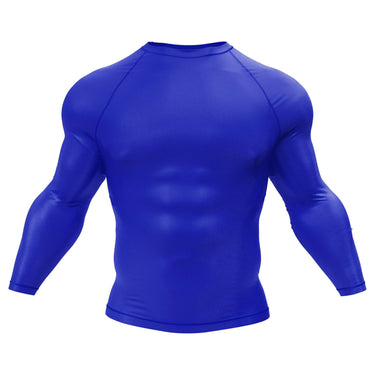 Premium Long Sleeve Blue Compression Shirt XMARTIAL