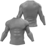 Premium Long Sleeve Gray Compression Shirt XMARTIAL