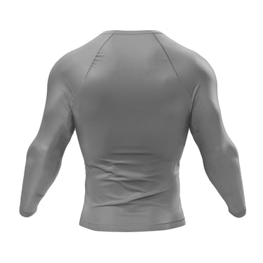 Premium Long Sleeve Gray Compression Shirt XMARTIAL