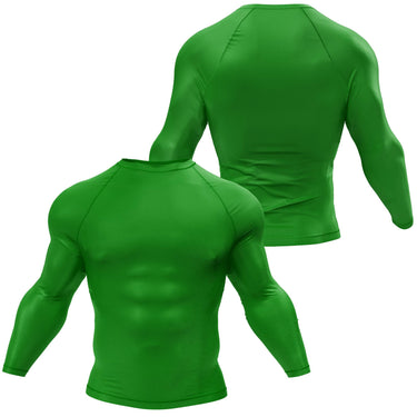 Premium Long Sleeve Green Compression Shirt XMARTIAL