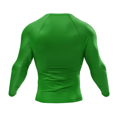 Premium Long Sleeve Green Compression Shirt XMARTIAL