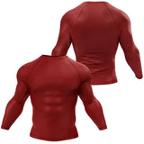 Premium Long Sleeve Maroon Compression Shirt XMARTIAL