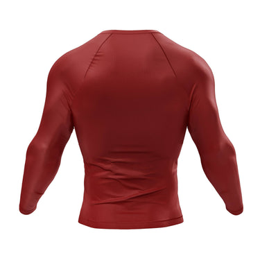 Premium Long Sleeve Maroon Compression Shirt XMARTIAL