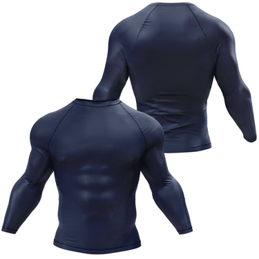 Premium Long Sleeve Navy Compression Shirt XMARTIAL