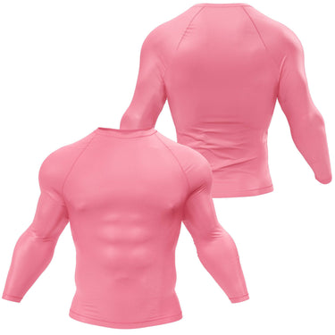 Premium Long Sleeve Pink Compression Shirt XMARTIAL