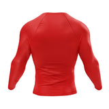 Premium Long Sleeve Red Compression Shirt XMARTIAL