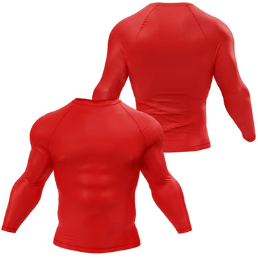 Premium Long Sleeve Red Compression Shirt XMARTIAL