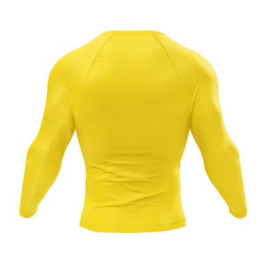 Premium Long Sleeve Yellow Compression Shirt
