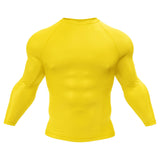 Premium Long Sleeve Yellow Compression Shirt
