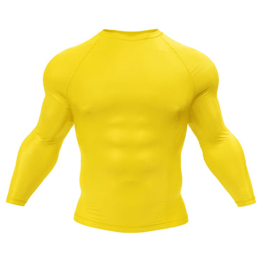 Premium Long Sleeve Yellow Compression Shirt