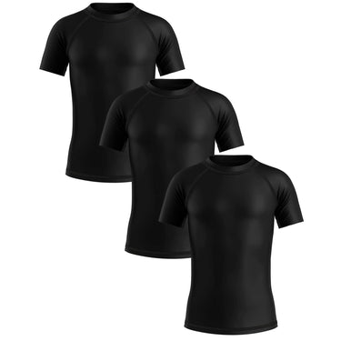 Premium Black Kids BJJ Rash Guard XMARTIAL