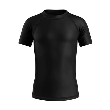 Premium Black Kids BJJ Rash Guard XMARTIAL