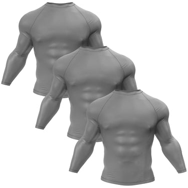 Premium Long Sleeve Gray Compression Shirt XMARTIAL