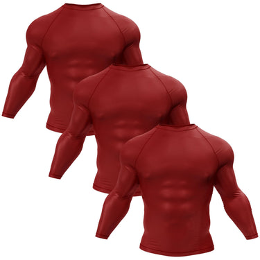 Premium Long Sleeve Maroon Compression Shirt XMARTIAL