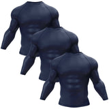 Premium Long Sleeve Navy Compression Shirt XMARTIAL