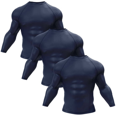 Premium Long Sleeve Navy Compression Shirt XMARTIAL