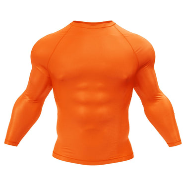 Premium Long Sleeve Orange Compression Shirt XMARTIAL