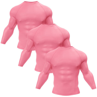 Premium Long Sleeve Pink Compression Shirt XMARTIAL