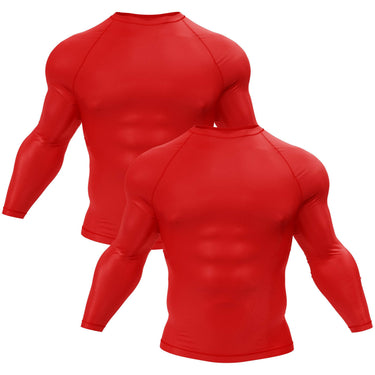 Premium Long Sleeve Red Compression Shirt XMARTIAL
