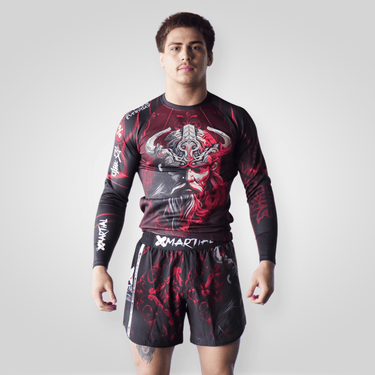 Red Viking BJJ Rash Guard XMARTIAL