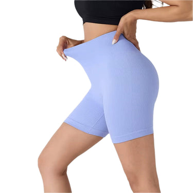 Ribbed Seamless Women's High Waist Booty Shorts XMARTIAL