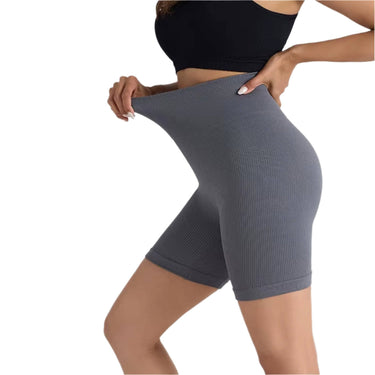 Ribbed Seamless Women's High Waist Booty Shorts XMARTIAL