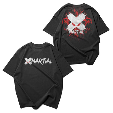 Roaring Flame Oversized Faded T-Shirt XMARTIAL