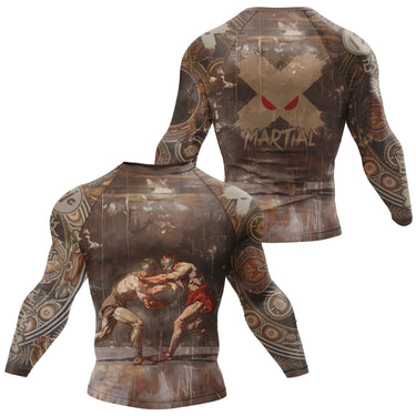 Roman gladiatorial BJJ Rash Guard XMARTIAL