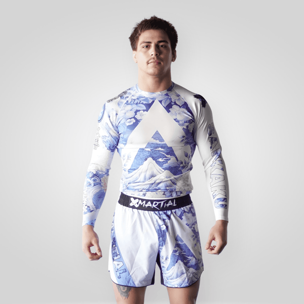 【haruruさま専用】ELASTICATED WAIST RASH GUARD xmartial-sankaku-bjj-rash-