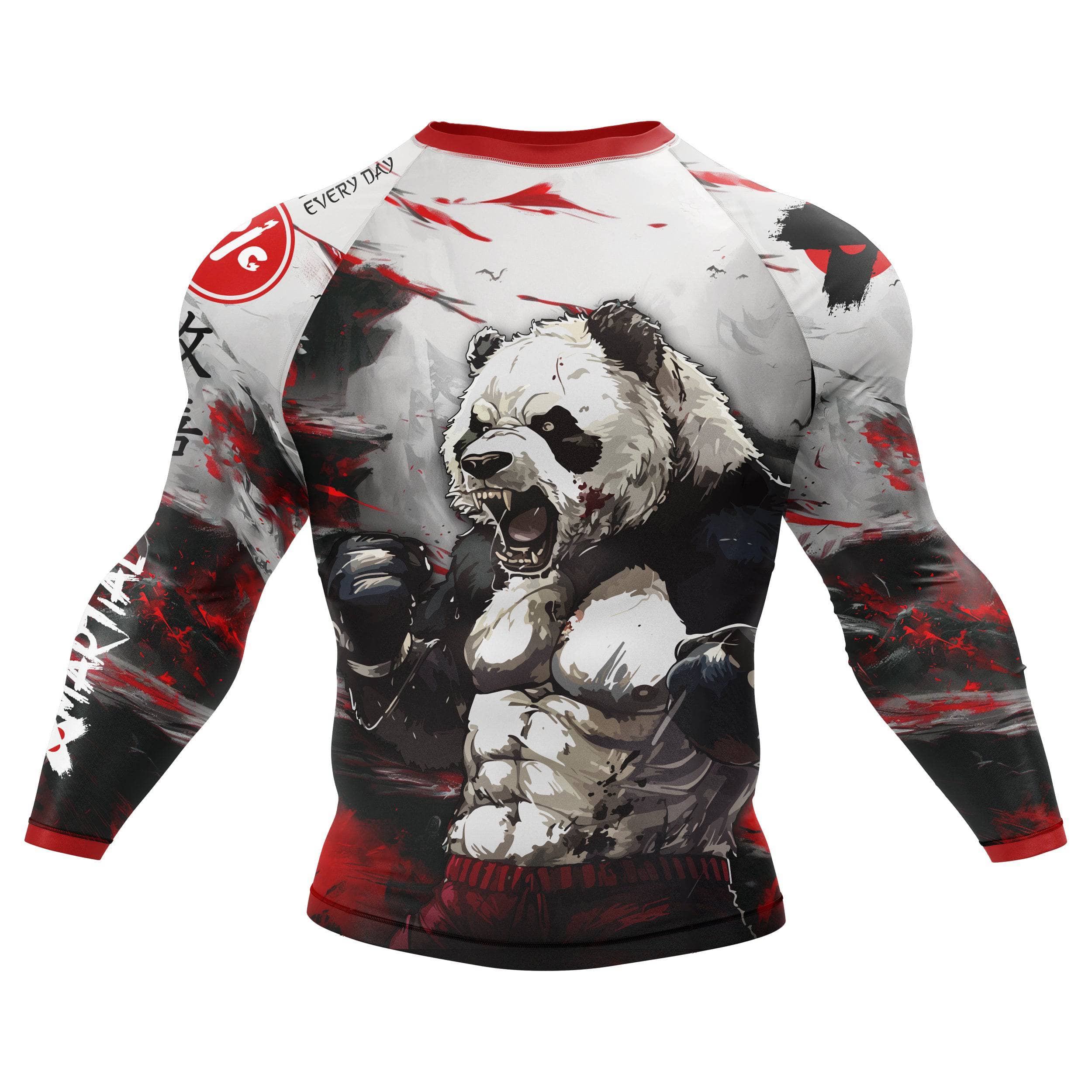 Shredded Panda BJJ Rash Guard - XMARTIAL