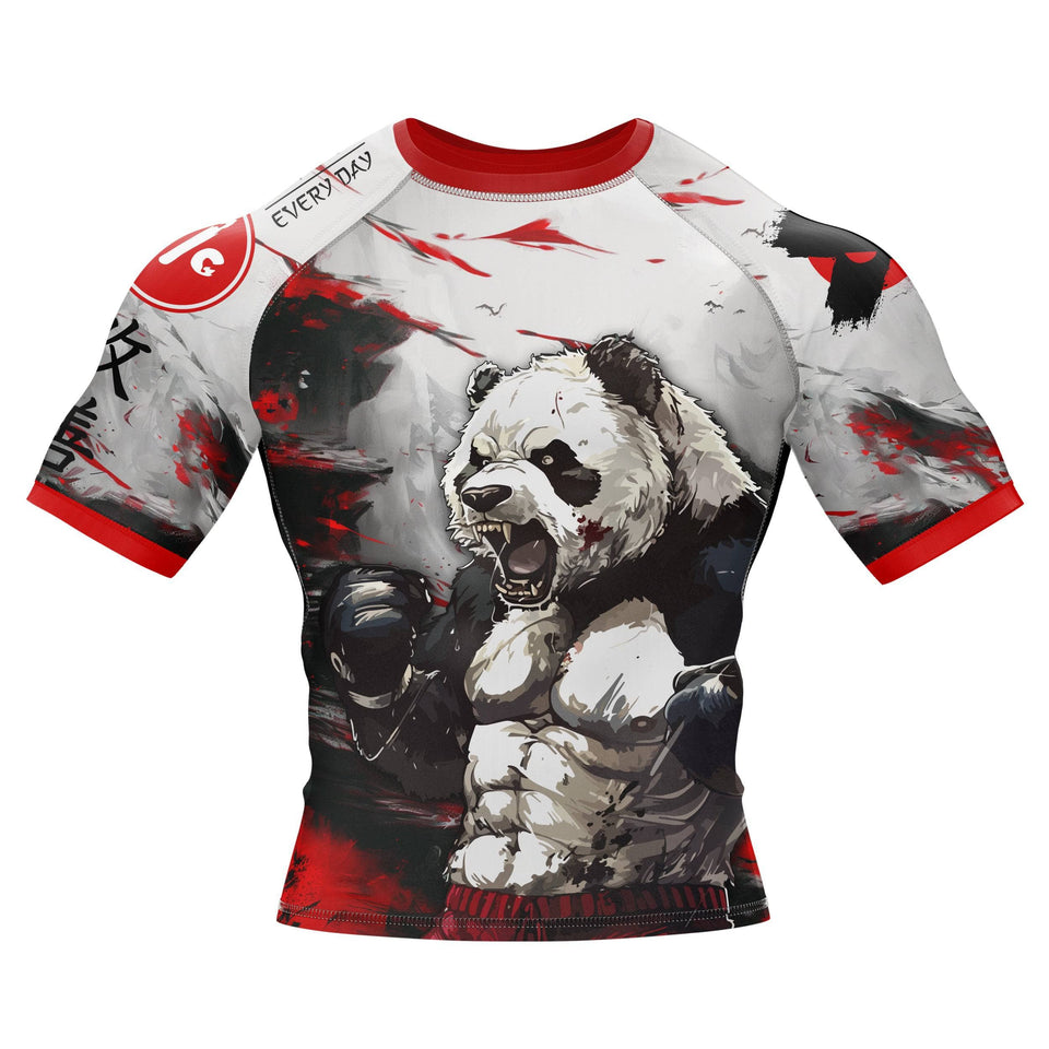 Shredded Panda BJJ Rash Guard - XMARTIAL