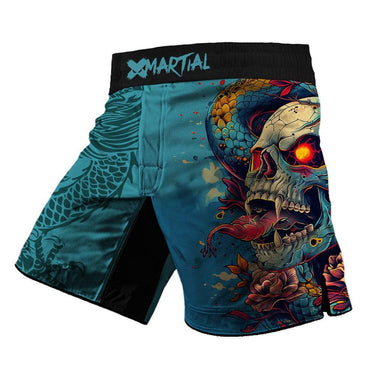 Skull Serpent Blossom 2.0 Hybrid BJJ Shorts XMARTIAL