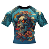 Skull Serpent Blossom BJJ Rash Guard XMARTIAL