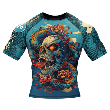 Skull Serpent Blossom BJJ Rash Guard XMARTIAL