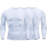 Sleek Long Sleeve White Compression Shirt XMARTIAL