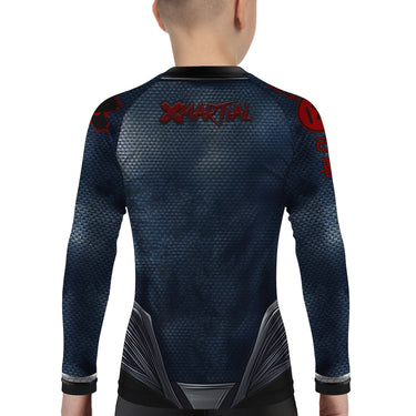 Super Stamina Hero Kids BJJ Rash Guard XMARTIAL