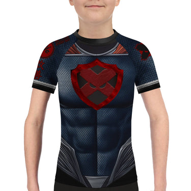 Super Stamina Hero Kids BJJ Rash Guard XMARTIAL