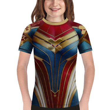 Super Strength Hero Kids BJJ Rash Guard XMARTIAL