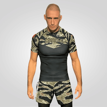 Tiger Camo BJJ Rash Guard XMARTIAL