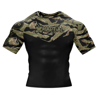 Tiger Camo Rash Guard XMARTIAL
