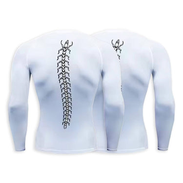 Toxic Crawler Long Sleeve White Compression Shirt XMARTIAL