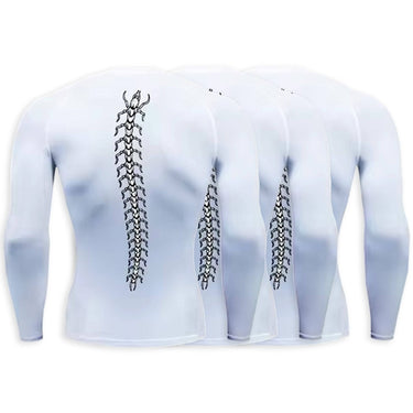 Toxic Crawler Long Sleeve White Compression Shirt XMARTIAL