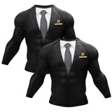 Tuxedo Brown/Black Compression Shirt XMARTIAL