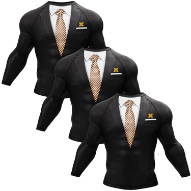 Tuxedo Brown/Black Compression Shirt XMARTIAL