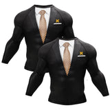 Tuxedo Brown/Black Compression Shirt XMARTIAL